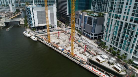 Aston Martin Residences Miami pours largest foundation in South Florida